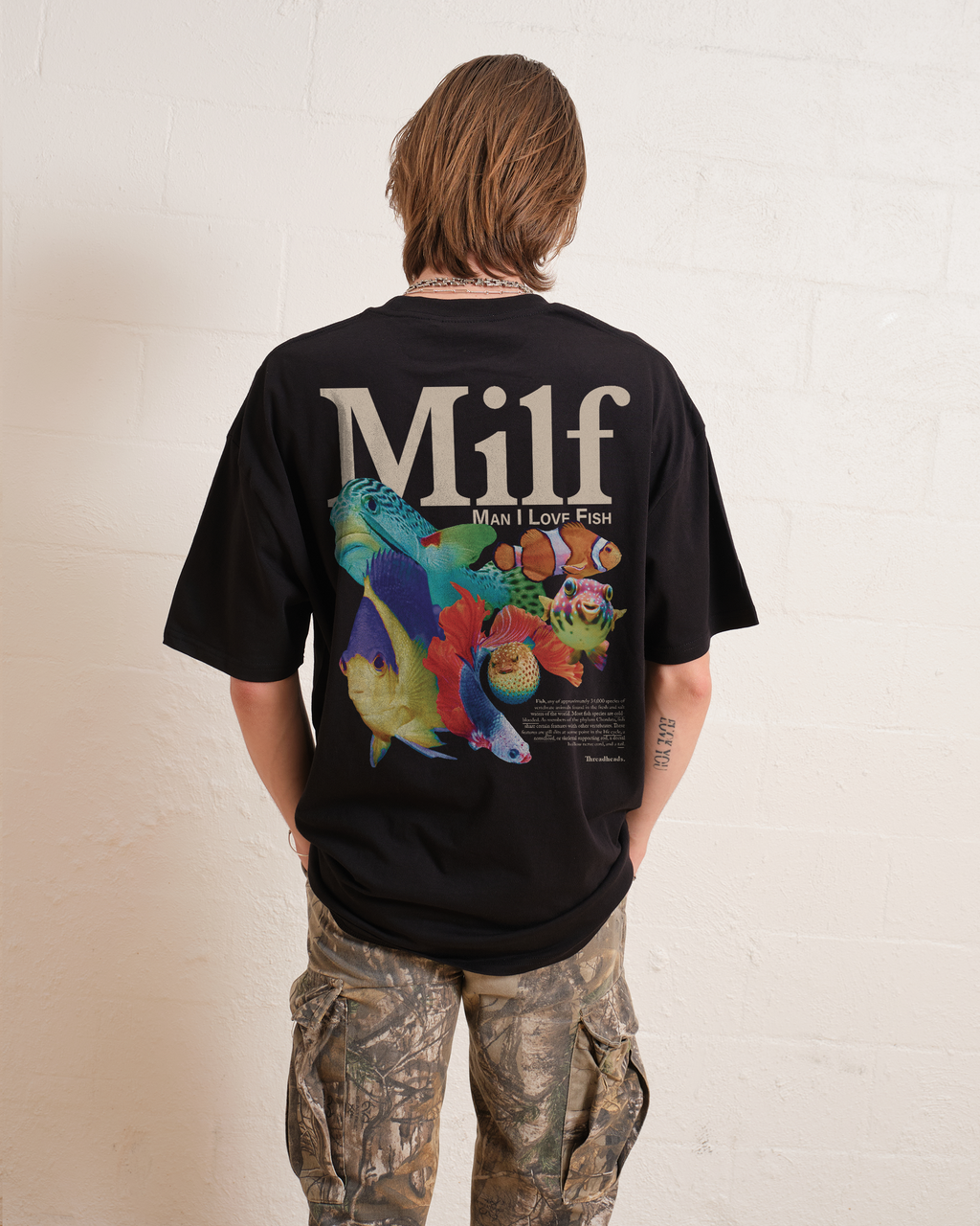 Man I Love Fish Front and Back T-Shirt
