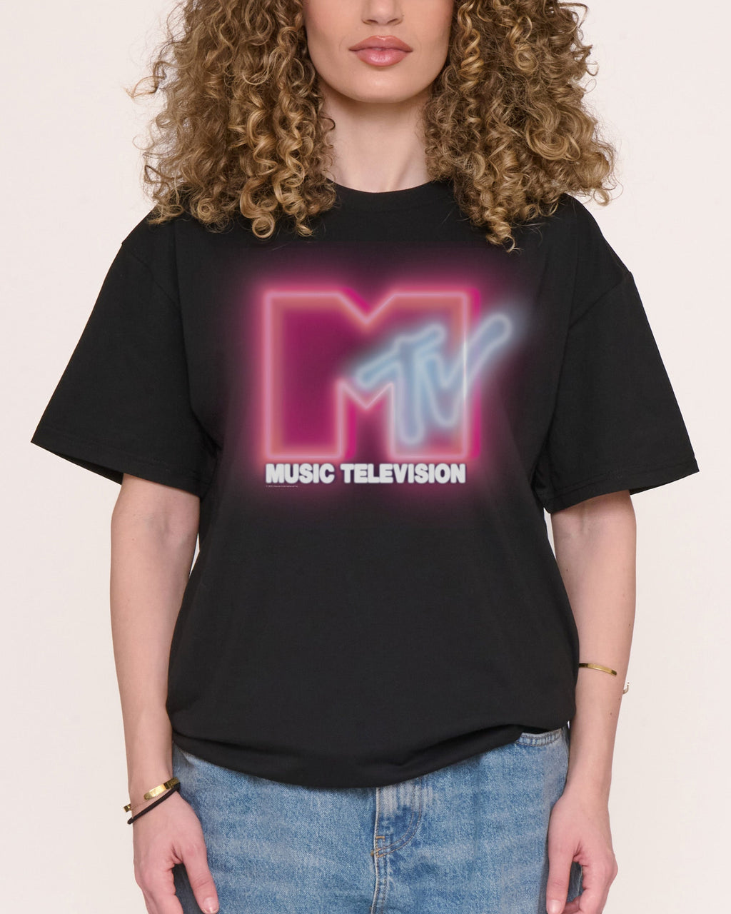 Neon MTV Logo T-Shirt