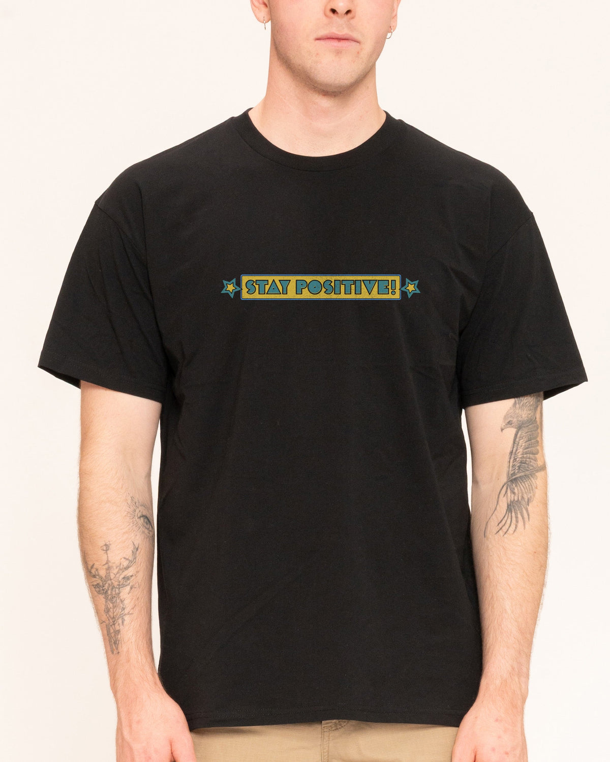 Stay Positive Front and Back T-Shirt