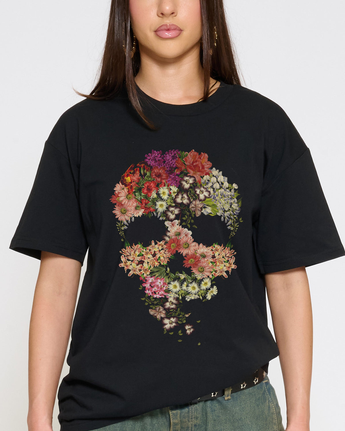 Skull Floral Decay T-Shirt