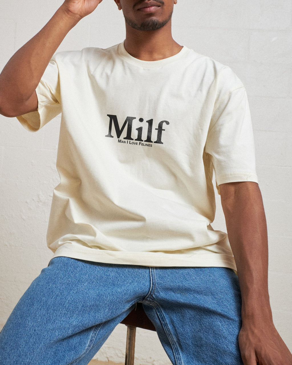 Man I Love Felines Front and Back T-Shirt
