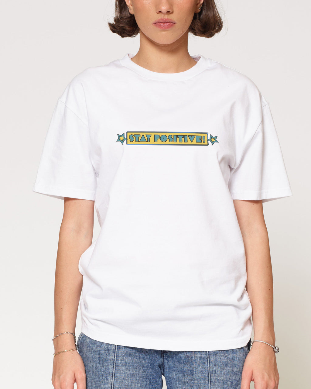 Stay Positive Front and Back T-Shirt